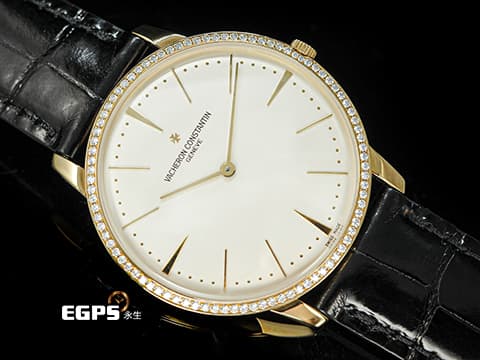 Vacheron Constantin 江詩丹頓 VC錶 Patrimony 40 傳承系列 81180/000R-9159 經典 玫瑰金 精鑲鑽石外圈&nbsp;6.79mm 超薄機芯&nbsp;手上鏈 40mm