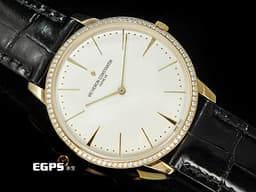 Vacheron Constantin 江詩丹頓 VC錶 Patrimony 40 傳承系列 81180/000R-9159 經典 玫瑰金 <font color="#ff0000">精鑲鑽石外圈</font>&nbsp;<font color="#ff0000">6.79mm 超薄機芯&nbsp;</font>手上鏈 40mm
