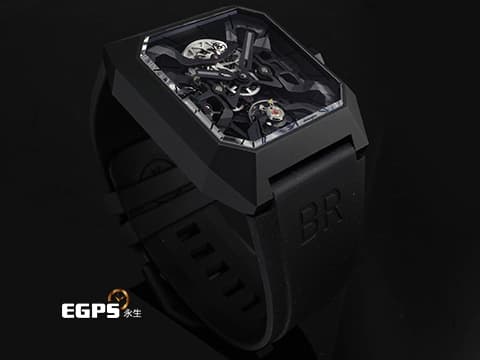 Bell &amp; Ross 柏萊士 INSTRUMENTS BR-03 Cyber Ceramic&nbsp;匿蹤戰機設計 鏤空面盤 黑色陶瓷材質&nbsp;2024年保卡 限量500支&nbsp;自動上鍊 42mm