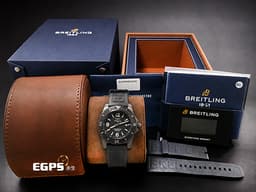 BREITLING百年靈 Superocean超級海洋系列 M17368 <font color="#ff0000">黑鋼材質 自動排氦閥門&nbsp;2000米防水潛水錶</font> 自動上鍊 46mm&nbsp;