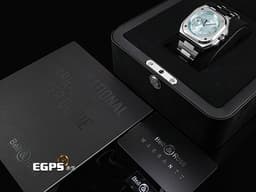 Bell &amp; Ross 柏萊士 Urban系列 BR-X5 ICE BLUE STEEL&nbsp;<font color="#70cce1">冰藍色面盤 動力儲存顯示</font>&nbsp;不鏽鋼材質&nbsp;<font color="#FF0000">2025年保卡</font>&nbsp;自動上鍊 41mm