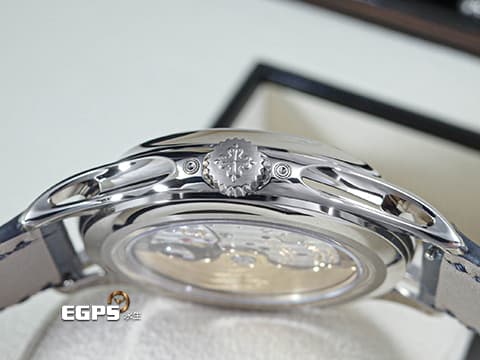 Patek philippe 百達翡麗 PP錶 Complications 複雜功能時計 Annual Calendar MoonPhases&nbsp;藍色漸變黑色日輝紋錶盤&nbsp;5205G-013 年曆錶 月相盈虧 日夜顯示 18K白金材質 2025年保單&nbsp;5205 G 自動上鍊 40mm