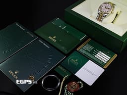 ROLEX 勞力士 DateJust DJ36 116233 18K黃金&amp;不鏽鋼材質 半金款 <font color="#f7f2c5">絕版稀有款&nbsp;</font><font color="#fbf6c6">象牙白金字塔格紋面盤</font>&nbsp;<font color="#05f0f0">2025年回原廠保養 延長保固到2027年</font>&nbsp;<font color="#ff0000">台灣公司貨</font>&nbsp;自動上鏈 36mm