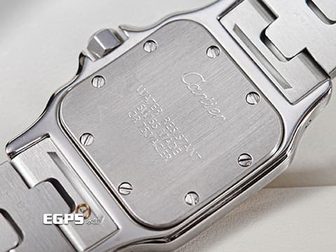 Cartier 卡地亞 Santos Galbee SM 山度士 W20103C4 珍珠貝母面盤&nbsp;小型&nbsp;玫瑰金 半金款&nbsp;經典 亞洲限定款 石英機芯 24x24mm