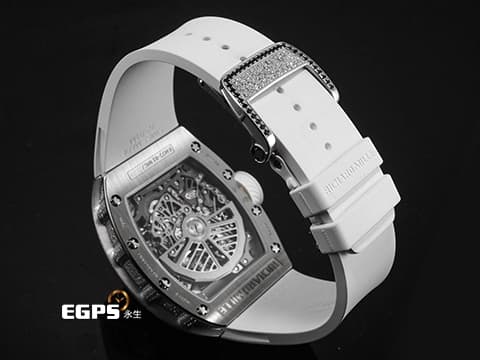 RICHARD MILLE 理查德•米勒 RM RM72-01 WG&nbsp;18K白金材質 極致完美工藝~鏤空面盤 原廠鑲嵌【SNOWFLAKE DIAMONDS】 "宛如雪花般的頂級鑽石" 雪花造型鑽石錶圈 自製飛返計時機芯 2025年保單&nbsp;自動上鏈 38.4 x 47.34mm