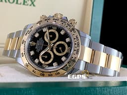 ROLEX 勞力士 Cosmograph Daytona 宇宙計時型 迪通拿 116503G <font color=#f5dea8>原廠鑽石時標、新款蝸形計時盤</font> 116503 G 計時碼表 18K黃金 半金款 <font color=#FF0000>2022年新式保卡</font> 賽車錶 自動上鍊 40mm