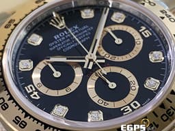 ROLEX 勞力士 Cosmograph Daytona 宇宙計時型 迪通拿 116503G <font color=#f5dea8>原廠鑽石時標、新款蝸形計時盤</font> 116503 G 計時碼表 18K黃金 半金款 <font color=#FF0000>2022年新式保卡</font> 賽車錶 自動上鍊 40mm