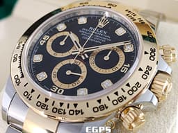 ROLEX 勞力士 Cosmograph Daytona 宇宙計時型 迪通拿 116503G <font color=#f5dea8>原廠鑽石時標、新款蝸形計時盤</font> 116503 G 計時碼表 18K黃金 半金款 <font color=#FF0000>2022年新式保卡</font> 賽車錶 自動上鍊 40mm