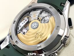 Patek Philippe 百達翡麗 PP錶 Aquanaut Flyback Chronograph 海底探險家 海探 手雷 5968G-010 <font color=#adcd00>卡其綠色格紋面盤</font> 5968 G 飛返 計時碼表 18K白金材質 <font color=#FF0000>2022年保單</font> 自動上鍊 42mm