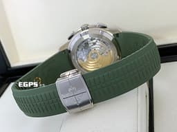 Patek Philippe 百達翡麗 PP錶 Aquanaut Flyback Chronograph 海底探險家 海探 手雷 5968G-010 <font color=#adcd00>卡其綠色格紋面盤</font> 5968 G 飛返 計時碼表 18K白金材質 <font color=#FF0000>2022年保單</font> 自動上鍊 42mm