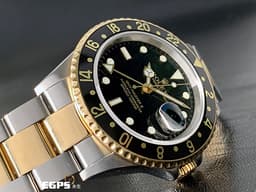 Rolex 勞力士 GMT-Master II 格林威治型 16713 不鏽鋼&amp;18K黃金材質 半金款 兩地時區 自動上鍊 40mm