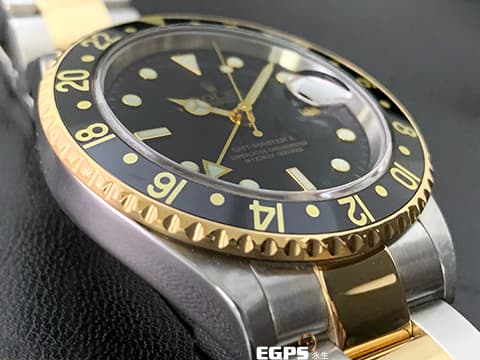 Rolex 勞力士 GMT-Master II 格林威治型 16713 不鏽鋼&amp;18K黃金材質 半金款 兩地時區 自動上鍊 40mm