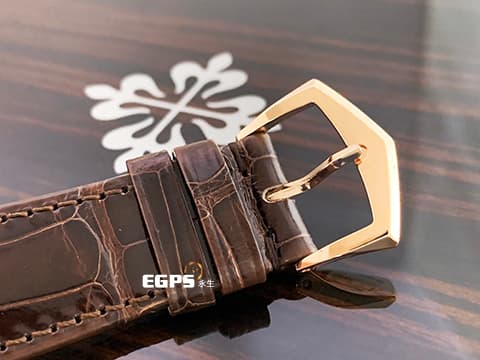 Patek Philippe 百達翡麗 PP錶 Calatrava系列 6119R-001 18K玫瑰金材質 銀白色粒紋面盤 小秒針  經典巴黎釘紋錶圈 6119  2024年保單 39mm錶徑 西裝紳士首選錶款 手上鍊 39mm