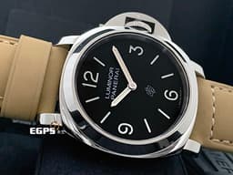 PANERAI 沛納海 LUMINOR BASE LOGO PAM1086 不鏽鋼材質 黑色面盤 三日鍊 PAM01086 <font color="#FF0000">2023年保卡&nbsp;</font>手上鍊 44mm