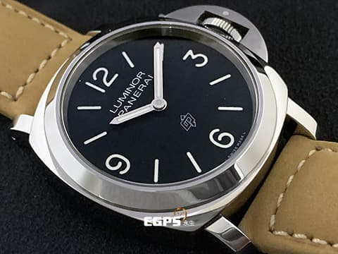 PANERAI 沛納海 LUMINOR BASE LOGO PAM1086 不鏽鋼材質 黑色面盤 三日鍊 PAM01086 2023年保卡&nbsp;手上鍊 44mm