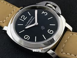 PANERAI 沛納海 LUMINOR BASE LOGO PAM1086 不鏽鋼材質 黑色面盤 三日鍊 PAM01086 <font color="#FF0000">2023年保卡&nbsp;</font>手上鍊 44mm