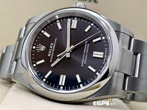 ROLEX 勞力士 Oyster Perpetual 36 蠔式恆動型 126000 亮黑色面盤 經典 OP36 不鏽鋼 2024年保卡 自動上鍊 36mm