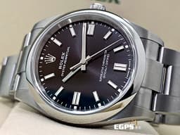 ROLEX 勞力士 Oyster Perpetual 36 蠔式恆動型 126000 <font color=#4F4F4F>亮黑色面盤</font> 經典 OP36 大三針 不鏽鋼 <font color=#FF0000>2025年保卡</font> 自動上鍊 36mm