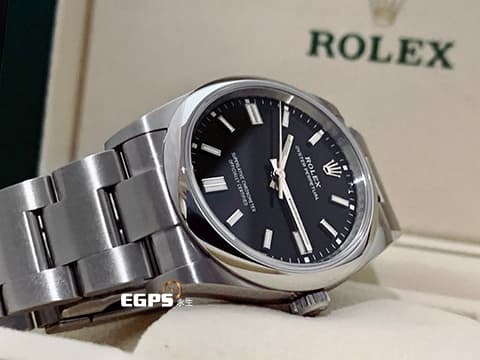 ROLEX 勞力士 Oyster Perpetual 36 蠔式恆動型 126000 亮黑色面盤 經典 OP36 不鏽鋼 2024年保卡 自動上鍊 36mm