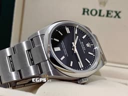 ROLEX 勞力士 Oyster Perpetual 36 蠔式恆動型 126000 <font color=#4F4F4F>亮黑色面盤</font> 經典 OP36 不鏽鋼 <font color=#FF0000>2024年保卡</font> 自動上鍊 36mm