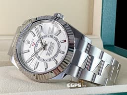 ROLEX 勞力士 Sky-Dweller 天行者 326934 年曆錶 兩地時區 不鏽鋼材質 <font color="#f7f7f7">白色面盤</font>&nbsp;<font color="#FF0000">2021年新式保卡</font>&nbsp;自動腕錶 42mm