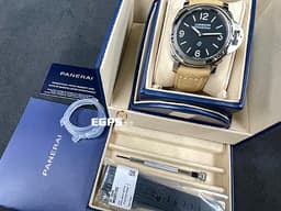PANERAI 沛納海 LUMINOR BASE LOGO PAM1086 不鏽鋼材質 黑色面盤 三日鍊 PAM01086 <font color="#FF0000">2023年保卡&nbsp;</font>手上鍊 44mm