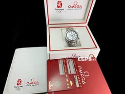 OMEGA 歐米茄 Speedmaster Olympic 超霸 Broad Arrow 32110425004001 <font color=#0080FF>經典闊箭指針</font> 計時碼錶 不鏽鋼 <font color=#FF0000>奧運特別版 2024年保單</font>  自動上鍊 42mm