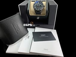 IWC 萬國 Big Pilot 大飛行員系列 IW329801 特別版 陶瓷材質 鈦合金錶扣  <font color=#FF0000> 捍衛戰士 TOP GUN <font color=#FFFF33> 2024年保單 新快拆錶帶～</font> </font>  經典質感大洋蔥頭 海軍空戰部隊腕錶 自動上鍊 43.8mm