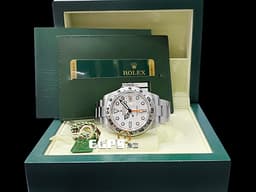 ROLEX 勞力士 Explorer II 蠔式 探險家二型 216570&nbsp;<font color="#f06b24">橘色GMT兩地時區指針</font> 白色面盤 不鏽鋼 探二&nbsp;<font color="#ff0000">台灣公司貨</font> 自動上鍊 42mm