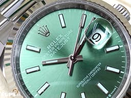 ROLEX 勞力士 Datejust 36 蠔式日誌型 126234 <font color="#00fa9a">薄荷綠色錶面</font> DJ36 經典三角坑紋錶圈 <font color="#FF0000">2025年保卡 蠔式（Oyster）三節錶帶</font> 自動上鍊 36mm