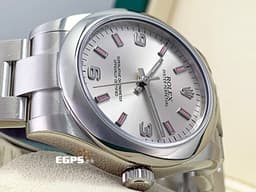 ROLEX 勞力士 177200 Oyster Perpetual OP 31 <font color="#ffcce7">香檳銀面盤 粉色夜光時標</font> 蠔式恆動&nbsp;不鏽鋼材質 自動上鍊 31mm