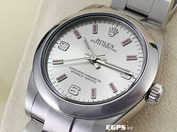 ROLEX 勞力士 177200 Oyster Perpetual OP 31 <font color="#ffcce7">香檳銀面盤 粉色夜光時標</font> 蠔式恆動&nbsp;不鏽鋼材質 自動上鍊 31mm