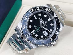 ROLEX 勞力士 GMT-Master II 格林威治型最新款 黑灰雙色圈 126710 GRNR 兩地時間 陶瓷框 <font color=#FF0000>2024年保卡 <font color=#FFFF33>傳承經典復古黑面GMT 搭配優雅黑灰雙色亮面陶瓷框 最先入手~ 壓過全場~ 令人羨慕~ 錯過可惜!!!</font></font> 自動上鍊 40mm