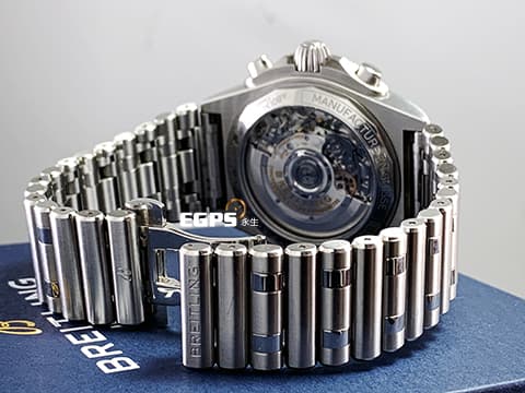 BREITLING 百年靈 Chronomat B01 42 計時碼表 AB0134 不鏽鋼 Bentley 賓利特別版 綠色熊貓面盤 飛行錶 2023年保卡 經典（Rouleaux）子彈錶鏈 自製機芯 自動上鍊 42mm