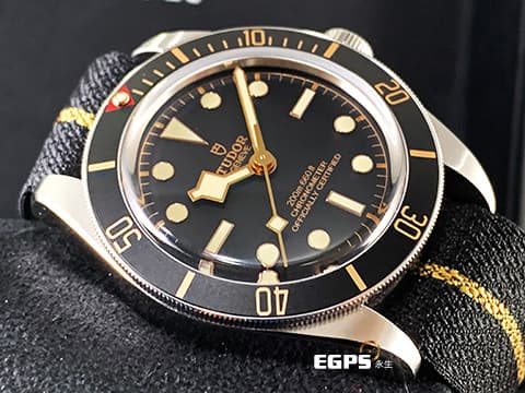 TUDOR 帝舵 Black Bay 58 碧灣 Fifty-Eight 79030N-0003 雪花針 BB58 復古 黑水鬼 不鏽鋼 大三針 79030 N 織紋錶帶&nbsp;2025年保卡 MT5402自製機芯 潛水錶 自動上鍊 39mm
