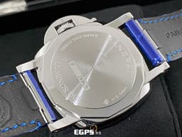 PANERAI 沛納海 Luminor Due Luna PAM1179 <font color="#4169e1">藍色太陽紋三明治夜光面盤</font> 三日鍊 月相盈虧 小秒針 PAM01179 不鏽鋼 <font color="#FF0000">2025年保單 新式快拆錶帶</font> 自動上鍊 38mm