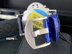 PANERAI 沛納海 Luminor Due Luna PAM1179 <font color="#4169e1">藍色太陽紋三明治夜光面盤</font> 三日鍊 PAM01179 不鏽鋼材質&nbsp;<font color="#0582f5">月相腕錶</font><font color="#FF0000"> 2023年保卡 新式快拆錶帶</font> 自動上鍊 38mm