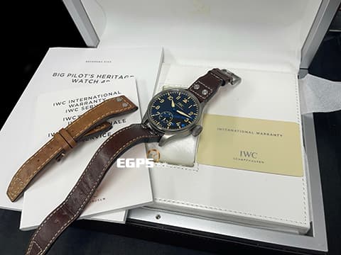 IWC 萬國 Big Pilot`s Heritage 大飛行員傳承腕錶 IW510301 鈦金屬 八日鍊 全球限量1000只，一手錶未整理極新品，2017年保單  飛行錶 手上鍊 48mm