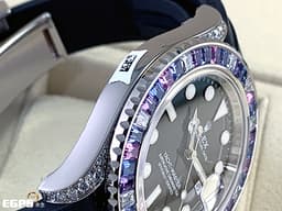 ROLEX 勞力士 Yacht-Master 遊艇名仕型 126679SABR 黑色面盤<font color="#FFFF33"> 官網都末曾展示的隱藏款式 2023年保卡 原廠膠膜未撕</font> <font color="#CCBBFF"> 鑽石與彩色寶石點綴白金錶殼與錶圈</font>&nbsp;<font color="#BBFFEE">繽紛多彩浪漫彩寶 頂級遊艇 </font>自動上鏈&nbsp;40mm