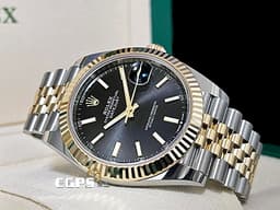 ROLEX 勞力士 DateJust 126333 經典 蠔式日誌型 DJ41 經典三角坑紋錶圈 <font color=#FF0000>2024年新式綠卡 紀念型（JUBILEE）五株錶帶</font> 自動上鍊 41mm