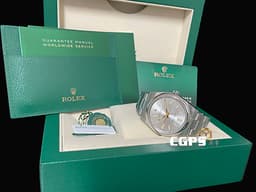 ROLEX 勞力士 Oyster Perpetual 124300 蠔式恆動型 <font color="#FFE153">銀色太陽紋面盤搭配金色指針、立體時標 </font> OP41 經典 大三針 <font color="#FF0000">2023年新式保卡</font> 自動上鍊 41mm