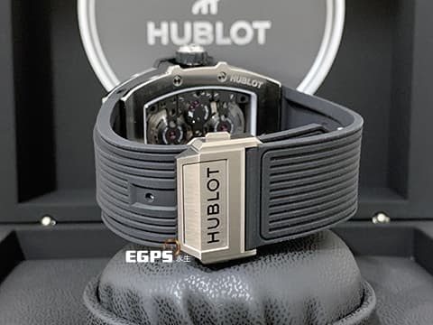 Hublot 宇舶 Spirit of Big Bang 大爆炸 靈魂系列 Meca-10 Titanium 十日鍊 動能顯示 614.NX.1170.RX 鈦金屬 鏤空面盤 2020年保單 手上鍊 45mm