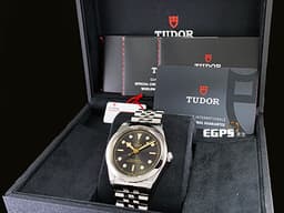 TUDOR 帝舵 Heritage Black Bay 碧灣 79680 雪花針 不鏽鋼 大三針&nbsp;<font color="#FF0000">2024年保卡 MT5601自製機芯 搭配「T-fit」快調錶扣</font> 自動上鍊 41mm