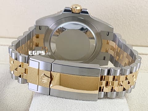 ROLEX 勞力士 GMT-Master II 格林威治型 126713GRNR 灰黑雙色陶瓷錶圈 皮蛋圈 126713 GRNR 18K黃金 半金款 兩地時間 2024年保卡 紀念型（Jubilee）五銖錶帶 自動上鍊 40mm