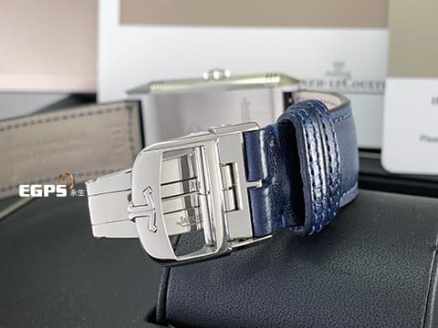 Jaeger Le-Coultre 積家 REVERSO TRIBUTE DUOFACE Q3988482 JLC傳承經典馬球POLO精神~ 特色獨特雙時區翻轉REVERSO工藝  耐操百搭 不銹鋼材質 高水準工藝~品味人士的優先選擇~   耀眼湛藍色面盤 2024年保單  手動上鍊 47 X 28.3mm