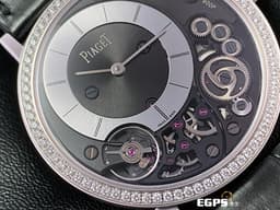 PIAGET 伯爵 Altiplano 系列 Ultimate Manual 鏤空面盤 18K白金 G0A44112 <font color=#FF0000>伯爵超薄鑽錶 原廠鑲嵌78顆明亮形切割圓形美鑽（約 0.71克拉） 2023年保單 </font> 手上鍊 38mm