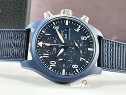 IWC 萬國 Pilot`s Chronograph Top Gun IW389404 海軍空戰部隊計時腕錶 <font color=#4169e1>Top Gun海軍空戰部隊特別版「OCEANA」特別版 2024年保卡 </font> <font color=#FFFF33> 
 IWC萬國錶首枚採用藍色陶瓷錶殼的錶款 !</font> 自動上鏈 41.9mm