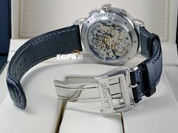 A.LANGE &amp; SOHNE 朗格 SAXONIA系列 DOUBLE SPLIT DATOGRAPH 405.035 <font color="#05f0f0">PT950鉑金材質 飛返計時 大日期窗 動能顯示</font> <font color="#ff0000">2023年保單</font> 手上鍊&nbsp;41mm