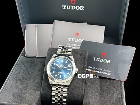 TUDOR 帝舵 Black Bay 79660 碧灣 雪花指針 不鏽鋼 藍色面盤 2024年保單 M79660 「T-fit」快調錶扣 MT5602自製機芯 自動上鍊 39mm