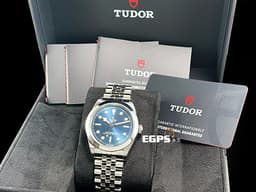 TUDOR 帝舵 Black Bay 79660 碧灣 雪花指針 不鏽鋼 <font color="#FF0000">藍色面盤 2024年保單 M79660 「T-fit」快調錶扣 MT5602自製機芯</font> 自動上鍊 39mm